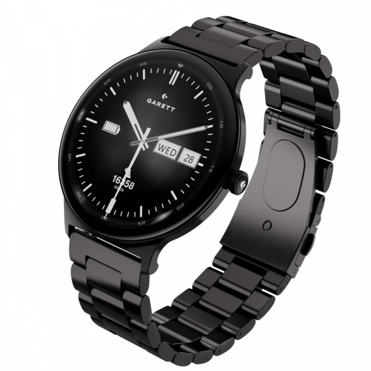 Garett Electronics Smartwatch Quantum srebrny stalowy