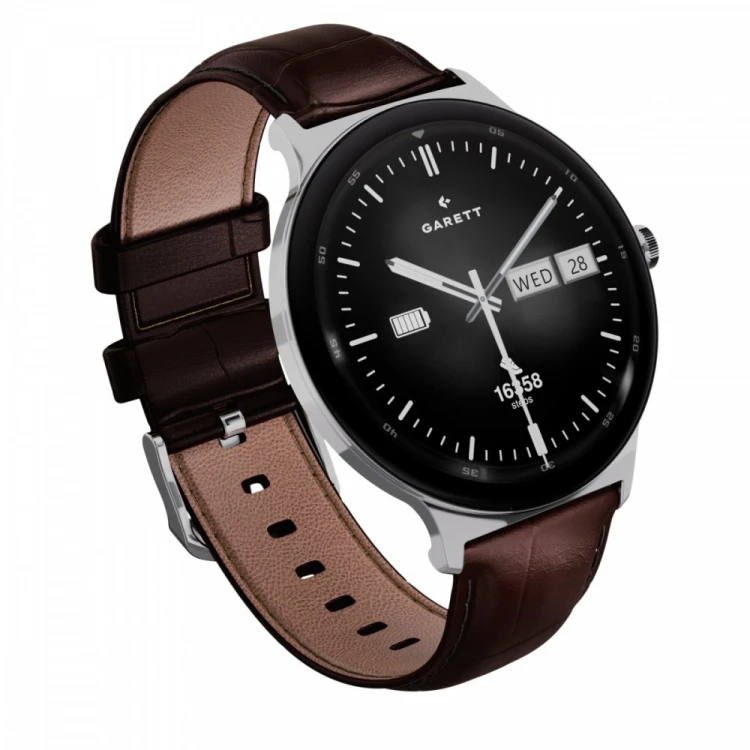 Garett Electronics Smartwatch Quantum srebrny stalowy