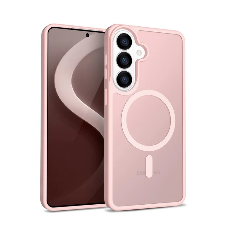 CRONG Etui Hybrid Matte Magnetic - MagSafe Samsung Galaxy S26 Różowe