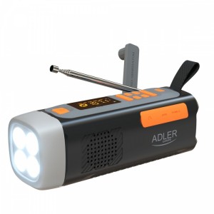 Adler AD1920 Radio Awaryjne panel słoneczny