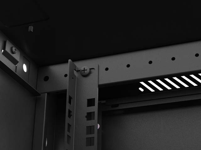 Lanberg Szafa instalacyjna rack wisząca 19 cali 4U 600x450 czarna drzwi metalowe (flat pack)
