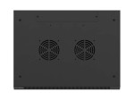 Lanberg Szafa instalacyjna rack wisząca 19 cali 4U 600x450 czarna drzwi metalowe (flat pack)