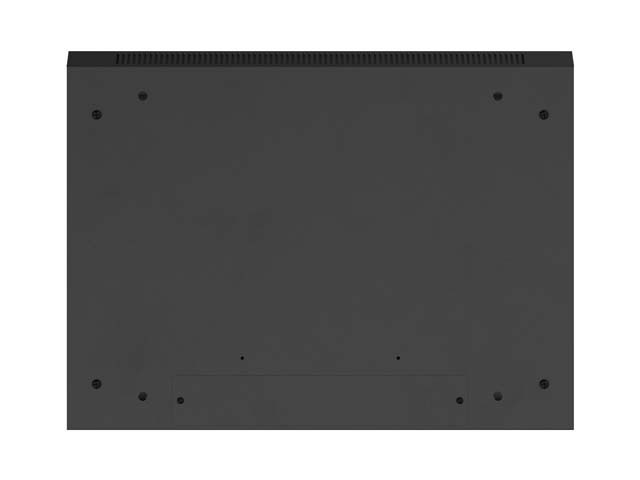 Lanberg Szafa instalacyjna rack wisząca 19 cali 4U 600x450 czarna drzwi metalowe (flat pack)