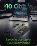 IcyBox Obudowa dysku IB-1805ML-CU31 NVMe M.2 SSD, RGB oświetlenie