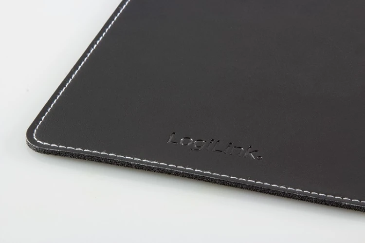 LogiLink Podkladka pod mysz, skórzany design, czarna