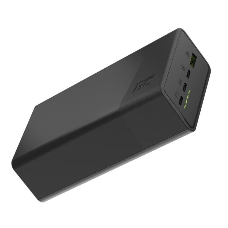 Green Cell Powerbank 30 000mAh, 22.5W, 4 porty, czarny