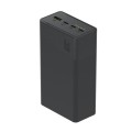 Green Cell Powerbank 30 000mAh, 22.5W, 4 porty, czarny