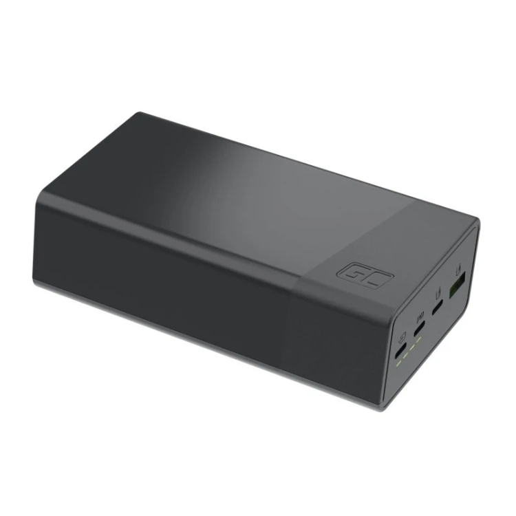 Green Cell Powerbank 30 000mAh, 22.5W, 4 porty, czarny