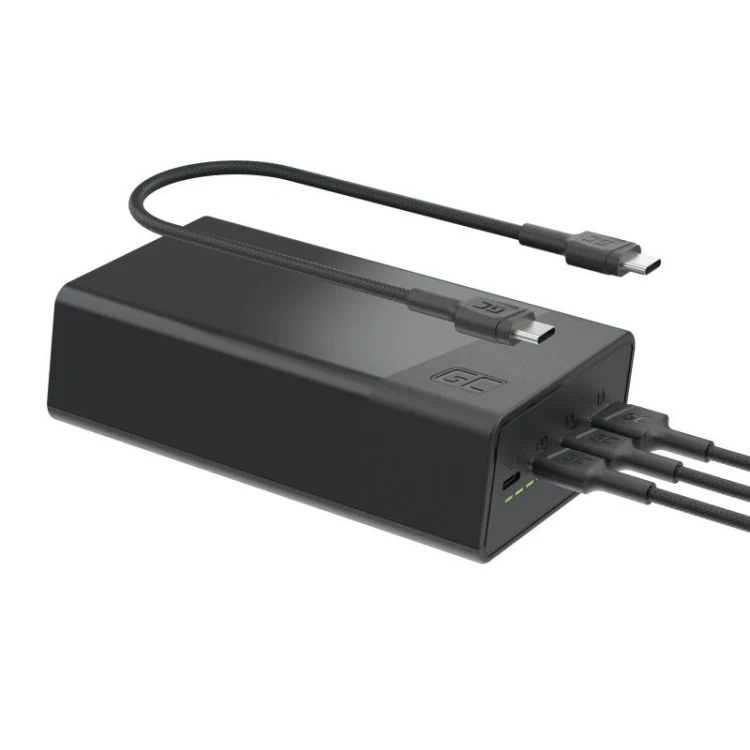 Green Cell Powerbank 30 000mAh, 22.5W, 4 porty, czarny