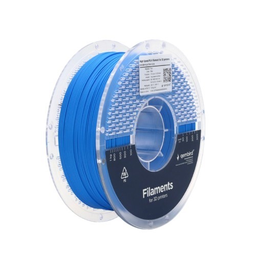 Gembird Filament PLA High Speed, 1,75 mm, 1 kg, niebieski