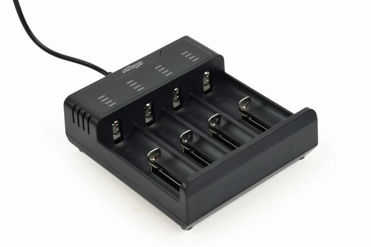 Gembird Ładowarka akumulatorów USB Ni-MH + Li-ion, czarna
