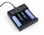 Gembird Ładowarka akumulatorów USB Ni-MH + Li-ion, czarna