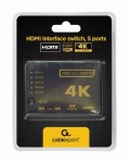 Gembird Przełącznik HDMI z pilotem - pięć nadajników jeden      odbiornik