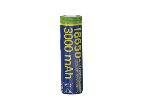 Gembird Akumulator litowo-jonowy typ 18650 (10C), 3.7V, 3000mAh z płaskimi biegunami