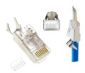 Gembird Wtyk modułowy przelotowy ekranowany CAT7 15u złocony CAT7 15u złocony, 50 szt. w opakowaniu