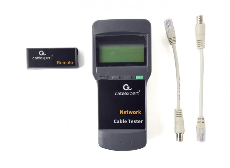 Gembird Cyfrowy tester kabli sieciowych, Cat 5E/6E, koncentryczne, telefoniczne