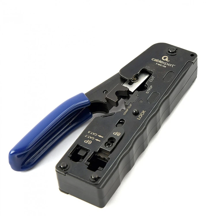 Gembird Uniwersalna zaciskarka wtyków RJ45 / RJ12 / RJ11/ Pass-through