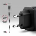 AXAGON ACU-PQ67D Ładowarka sieciowa PD&QC 67W 2-port GaN, Ekran LED, USB-A  + USB-C