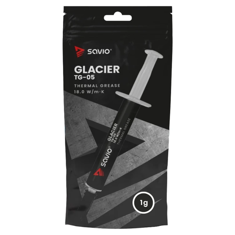 Savio Pasta termoprzewodząca Glacier 18W/mK 1g TG-05