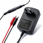 Qoltec Ładowarka do akumulatora AGM GEL STD | Prostownik 6V/12V | 6W |  5.5x2.1 | kabel 1.8m