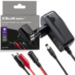Qoltec Ładowarka do akumulatora AGM GEL STD | Prostownik 6V/12V | 6W |  5.5x2.1 | kabel 1.8m