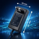 Qoltec Ładowarka do akumulatora AGM GEL STD | Prostownik 24V | 19.2W |  5.5x2.1 | kabel 1.8m