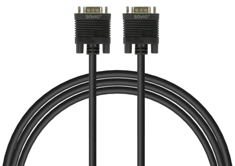 Savio Kabel VGA (M )- VGA (M) ekranowany 2 feryty CL-202