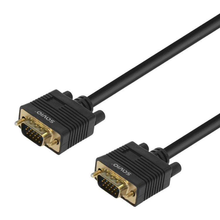 Savio Kabel VGA (M )- VGA (M) ekranowany 2 feryty CL-202
