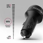 AXAGON Ładowarka samochodowa PWC-PQ48 48W z 2 portami, PD3.0, QC4+