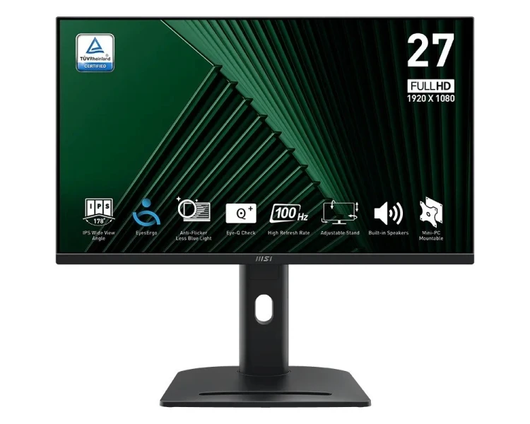 MSI Monitor PRO MP275PG    27 cali/LED/FHD/Flat/100Hz/Czarny