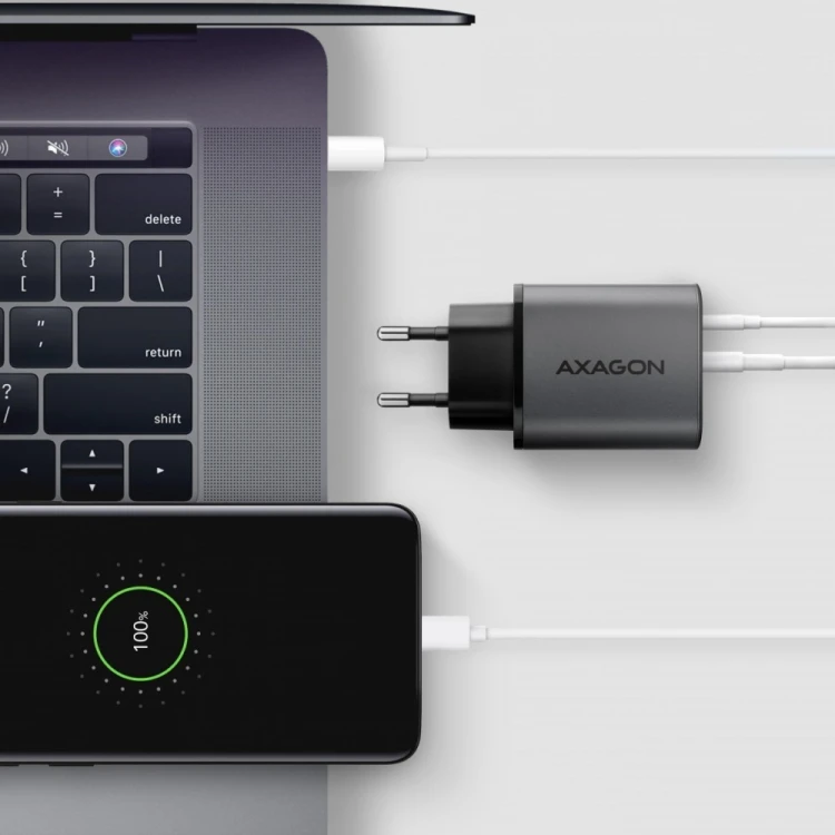 AXAGON Ładowarka sieciowa ACU-PQ67 PD&QC 67W 2-port GaN, USB-A + USB-C