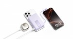 XIAOMI PowerBank Magnetic 10000 z podstawką fioletowy