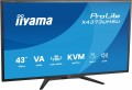 IIYAMA Monitor 43 cale X4373UHSU-B2 4K,VA,2xHDMI,DP,USBCdock (PD95W),       4000:1, USB HUB x4 (2x Type-A, 2x Type-C), KVM, 2 x 7W,450 cd/m2