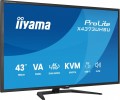 IIYAMA Monitor 43 cale X4373UHSU-B2 4K,VA,2xHDMI,DP,USBCdock (PD95W),       4000:1, USB HUB x4 (2x Type-A, 2x Type-C), KVM, 2 x 7W,450 cd/m2