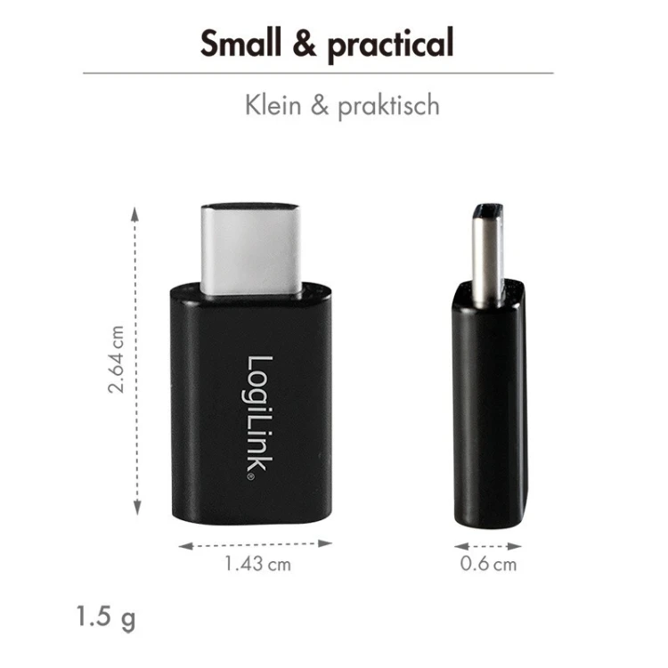 LogiLink Adapter BT5.3, USB-C Gen1, 3Mbps, 20m, czarny