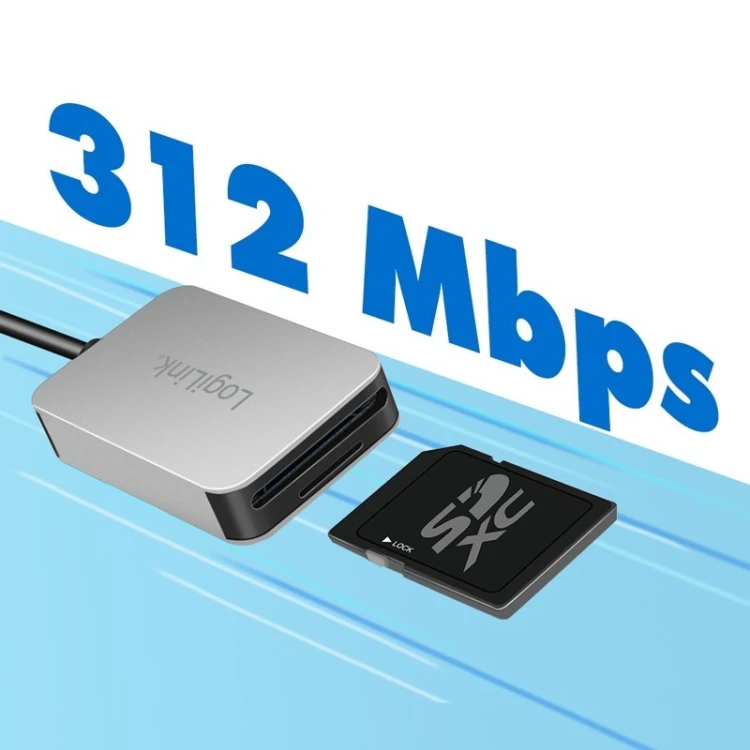 LogiLink Czytnik kart USB3.2 Gen 1, SD/microSD, USB-C