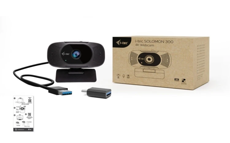 i-tec Kamera SOLOMON 300 4K Webcam - CAMSOLOMON4K300