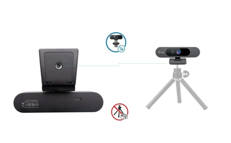 i-tec Kamera SOLOMON PRO 900 4K Webcam PiP AI Autofocus WDR - CAMSOLOMON4K900