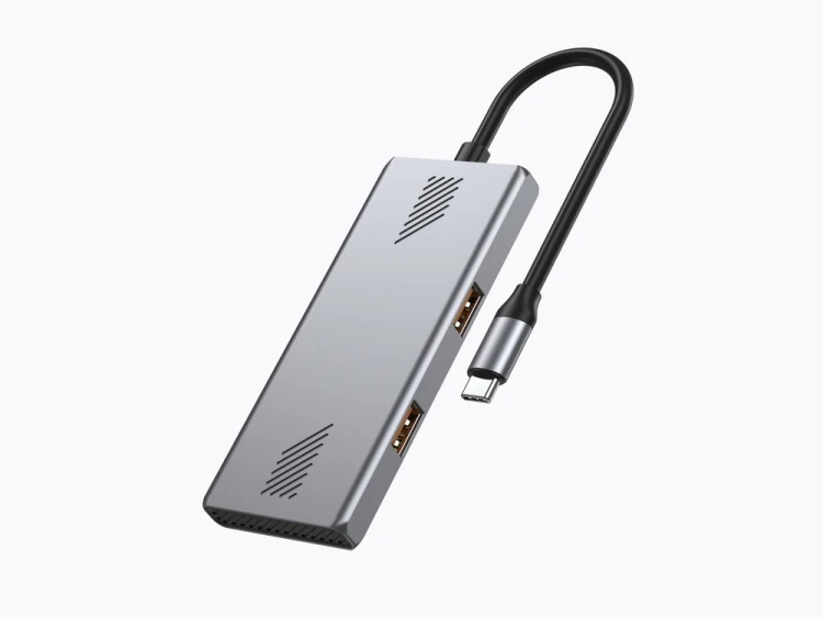 Gembird HUB 4-portowy USB 3.2 (Gen 2) typu C z 4 portami A + C