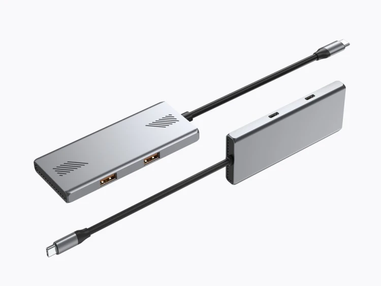 Gembird HUB 4-portowy USB 3.2 (Gen 2) typu C z 4 portami A + C