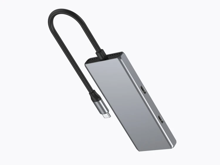 Gembird HUB 4-portowy USB 3.2 (Gen 2) typu C z 4 portami A + C