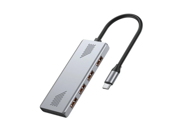 Gembird HUB USB 3.2 (Gen 2) typu C, 4 porty USB-A