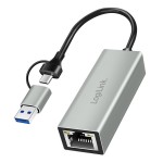 LogiLink Adapter USB-C do Gigabit Ethernet + USB