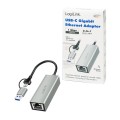 LogiLink Adapter USB-C do Gigabit Ethernet + USB