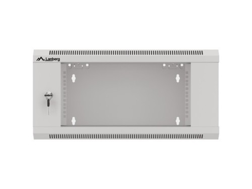 Lanberg Szafa instalacyjna RACK wisząca 19 cali 4U 600 szara WFFA-5604-10S