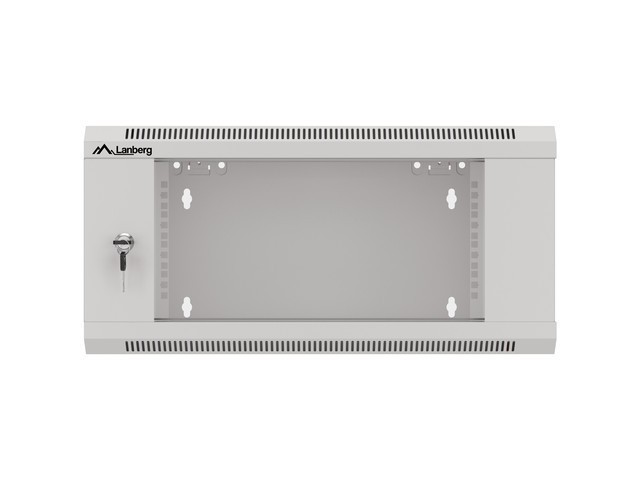 Lanberg Szafa instalacyjna RACK wisząca 19 cali 4U 600 szara WFFA-5604-10S