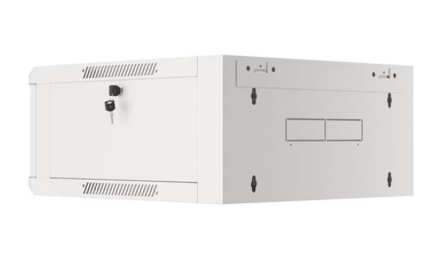 Lanberg Szafa instalacyjna RACK wisząca 19 cali 4U 600 szara WFFA-5604-10S