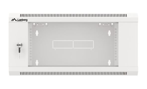 Lanberg Szafa instalacyjna RACK wisząca 19 cali 4U 600 szara WFFA-5604-10S