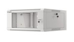 Lanberg Szafa instalacyjna RACK wisząca 19 cali 4U 600 szara WFFA-5604-10S