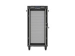 Lanberg Szafa instalacyjna rack stojąca 19" 24U  600x600 czarna drzwi perforowane LCD (Flat pack) V2